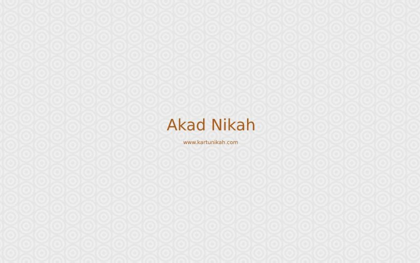 akad nikah