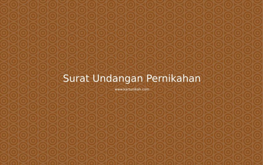surat undangan pernikahan