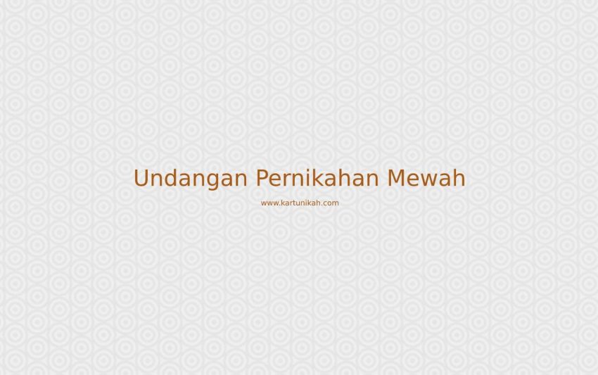 undangan pernikahan mewah