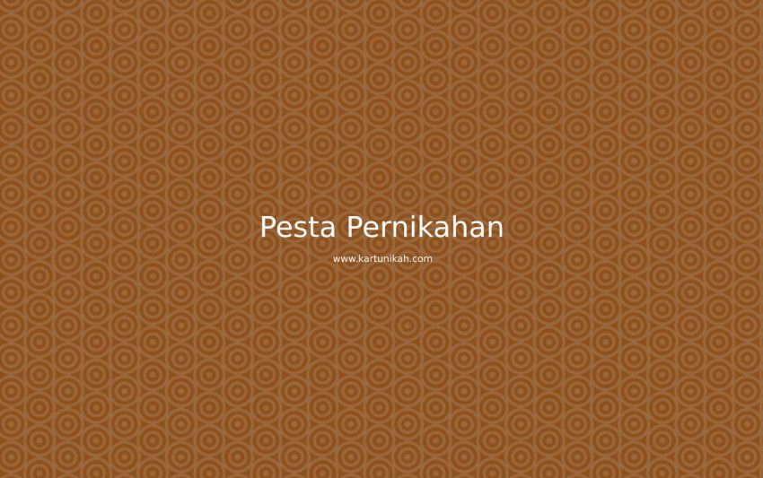 pesta pernikahan